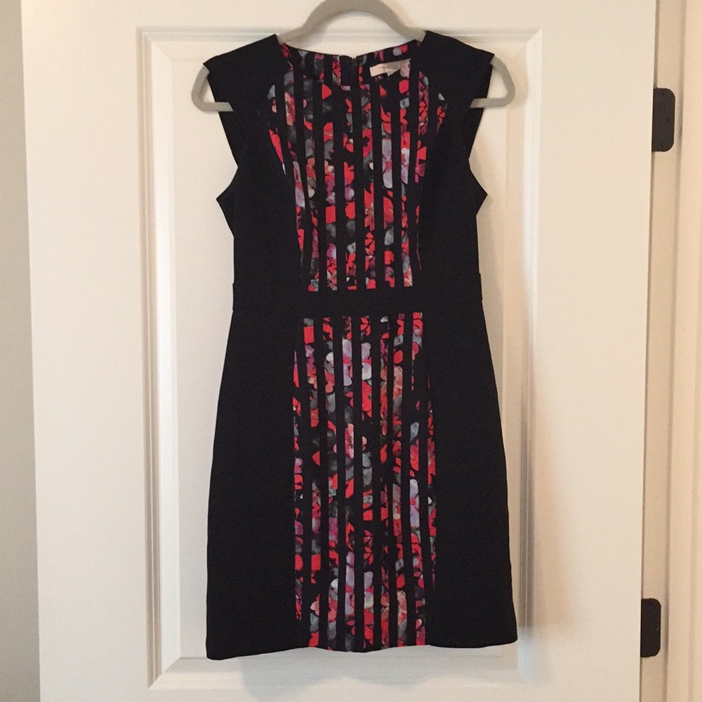 Black and floral dress